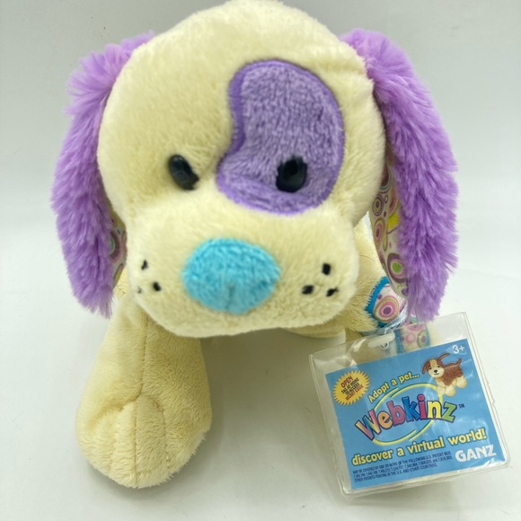 Retired Ganz Webkinz Jelly Bean Puppy 8" Plush Toy Stuffed Animal Dog WITH CODE - Picture 2 of 12